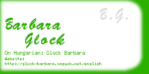 barbara glock business card